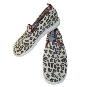 Gypsy Jazz Slip On Animal Print Shoes Sneakers Womens Size 8.5 Cougar Leopard